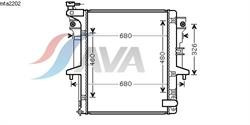 Радіатор ДВЗ AVA MTA2202