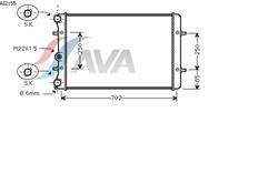 Радіатор ДВЗ AVA AI2155