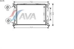 Радіатор ДВЗ AVA AI2195