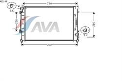 Радіатор ДВЗ AVA AI2139