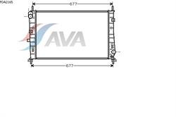 Радіатор ДВЗ AVA FDA2165