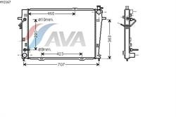 Радіатор ДВЗ AVA HY2167