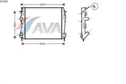 Радіатор ДВЗ AVA RT2309