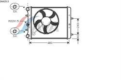 Радіатор ДВЗ AVA SAA2013