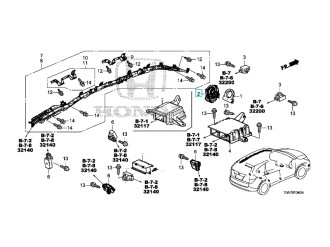 Блок керування SRS HONDA/ACURA 77900T0AB22