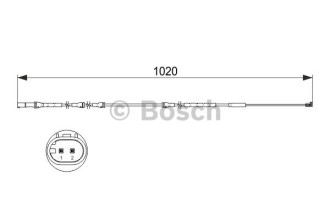 Датчик зносу гальмівних колодок Bosch