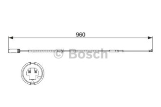 Датчик зносу гальмівних колодок Bosch