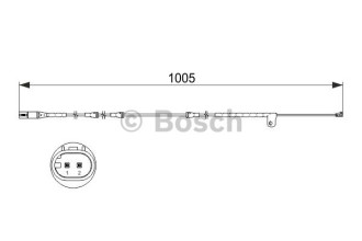 Датчик зносу гальмівних колодок Bosch