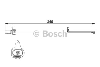 Датчик зносу гальмівних колодок Bosch