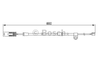 Датчик зносу гальмівних колодок Bosch