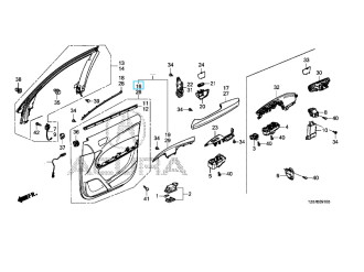 Обшивка дверей (передня права) HONDA/ACURA 83501TZ5H81ZC