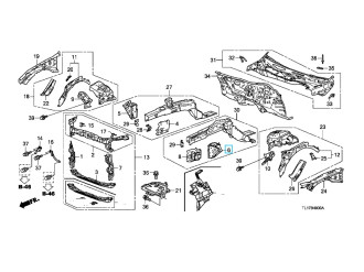 Підсилювач кузова HONDA/ACURA 04609TA0A00ZZ