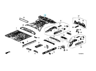 Панель підлоги задня HONDA/ACURA 04655TZ5A00ZZ