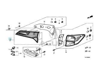 Ліхтар задній правий HONDA/ACURA 34150TX4R01