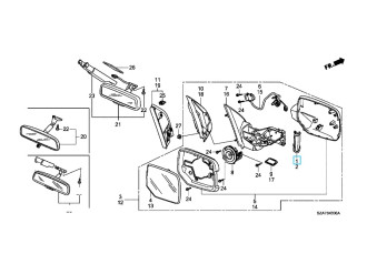 Показчик поворота дзеркала (пер., пр.) HONDA/ACURA 34300SZAA02