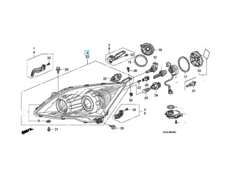 Фара передня права HONDA/ACURA 33101SWWG01