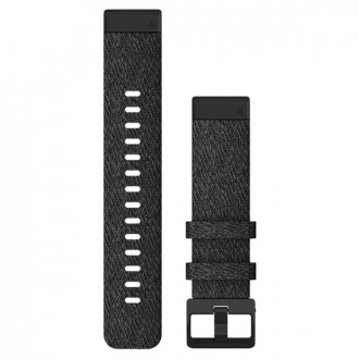 Fenix 6s 20mm QuickFit Heathered Black Nylon with Black Hardware, ремінець Garmin  