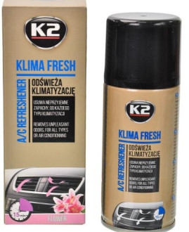 Очисник кондиціонера Нейтралізатор запаху спрей кондиціонера K2 Klima Fresh квіти 150мл K2
