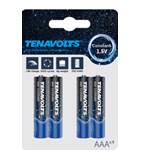Батарейка-акумулятор TENAVOLTS 1850mAh 1,5V (уп.4шт.)