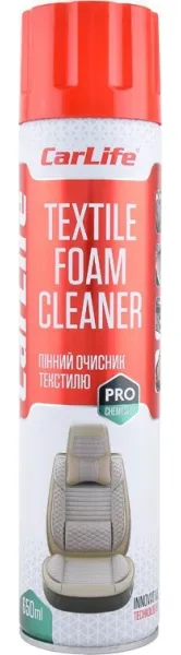 Очищувач тканин пінний CARLIFE Textile Foam Cleaner