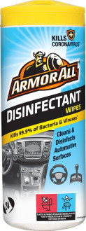 Серветки для автомобіля ArmorAll Disinfectant Wipes