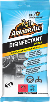 Серветки для автомобіля ArmorAll Disinfectant Wipes