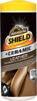 Серветки для автомобіля ArmorAll Shield + Ceramic Leather Treatment & Cleaning Wipes