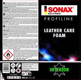 Засіб для догляду за шкірою SONAX Profiline Leather Care Foam