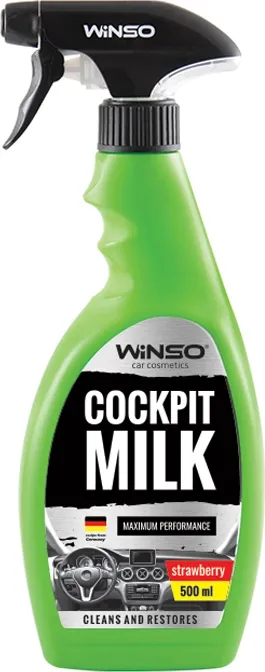 Очищувач-поліроль пластика Winso COCKPIT MILK Strawberry