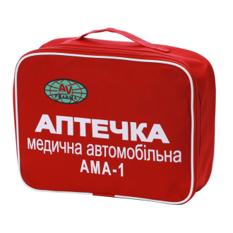 Аптечка автомобільна АМА1, мала червона сумка (мяка) CARLIFE 