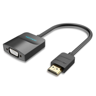 Адаптер Vention HDMI to VGA Converter with Female Micro USB and Audio Port 0.15M Black (42161) Vention 42161