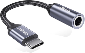 Адаптер Essager E01 Type c to 3.5mm Jack Headphone Adapter  grey (EZJE01-0G)