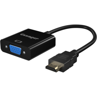 Адаптер ESSAGER Phantom HD Convertor (HDMI to VGA + Micro Power Cable + DC3.5 Audio Cable) Black Essager EZJHVYD-HY01