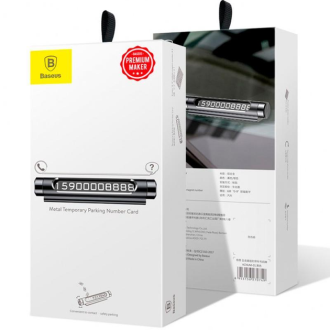 Паркувальна карта Baseus Temporary Parking Number Card Black