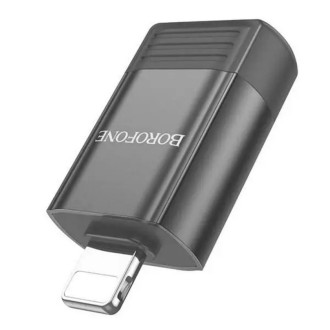 Адаптер BOROFONE BV18 iP male to USB female USB2.0 adapter Black