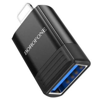 Адаптер BOROFONE BV18 iP male to USB female USB2.0 adapter Black