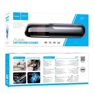 Автомобільний пилосос HOCO ZP1 Cool portable car vacuum cleaner Black Gray