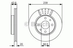 Диск гальмівний BOSCH 0986479082