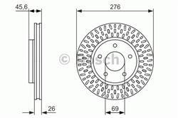 Диск гальмівний BOSCH 0986479783