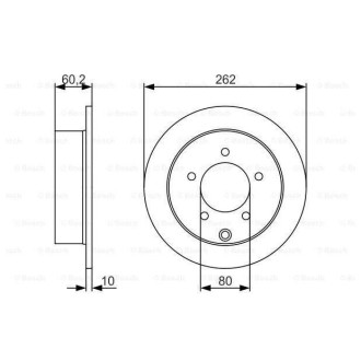 Диск гальмівний Bosch 0986479A41