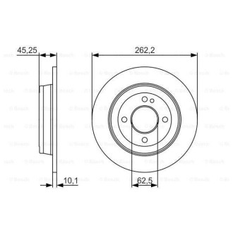 Диск гальмівний Bosch 0986479A44