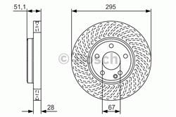 Диск гальмівний Bosch 0986479A58