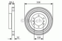 Диск гальмівний Bosch 0986479A65