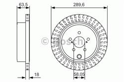 Диск гальмівний Bosch 0986479A83