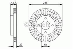 Диск гальмівний Bosch 0986479A87