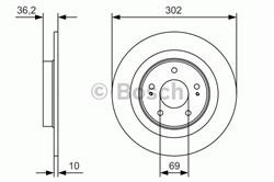 Диск гальмівний Bosch 0986479B04