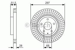 Диск гальмівний Bosch 0986479B15