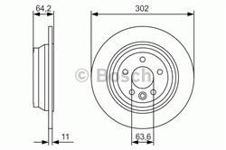 Диск гальмівний Bosch 0986479B19