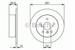 Диск гальмівний Bosch 0986479C21