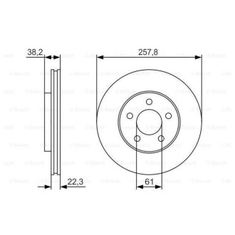 Диск гальмівний Bosch 0986479R56